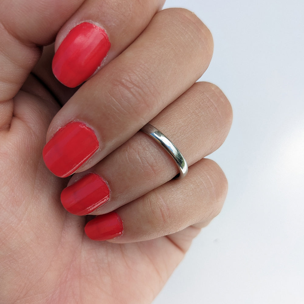 Vintage Platinum Wedding Band