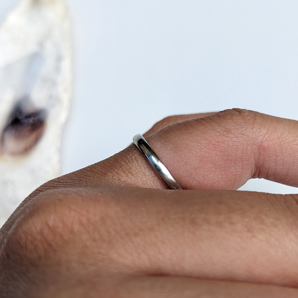 Vintage Platinum Wedding Band