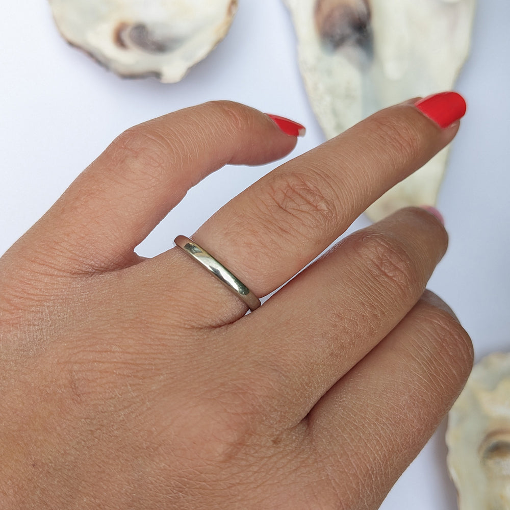 Vintage Platinum Wedding Band Ring