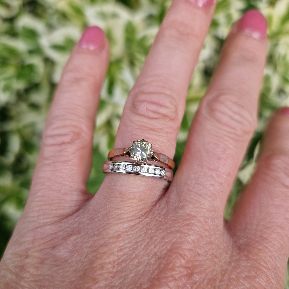 Vintage Diamond Solitaire Engagement Ring