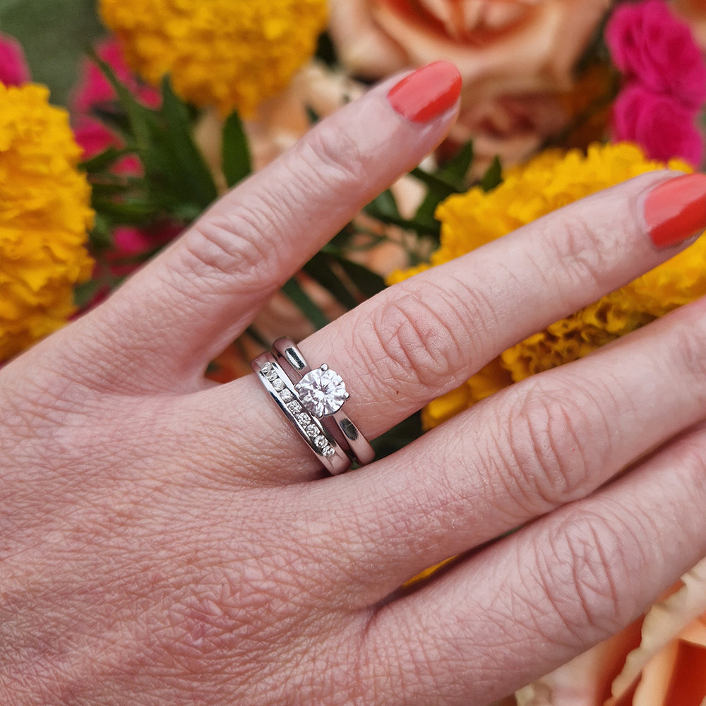 Certified Vintage Platinum Diamond Solitaire Engagement Ring