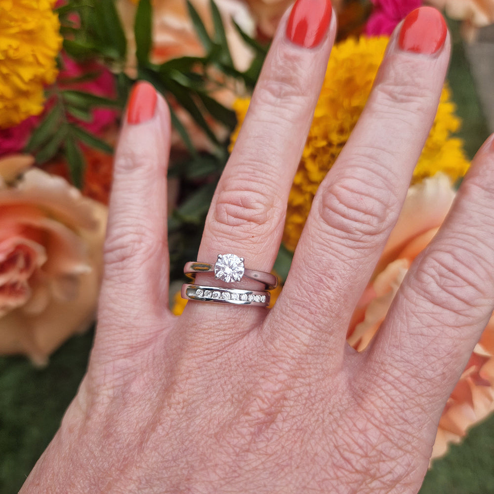 Certified Vintage Platinum Diamond Solitaire Engagement Ring