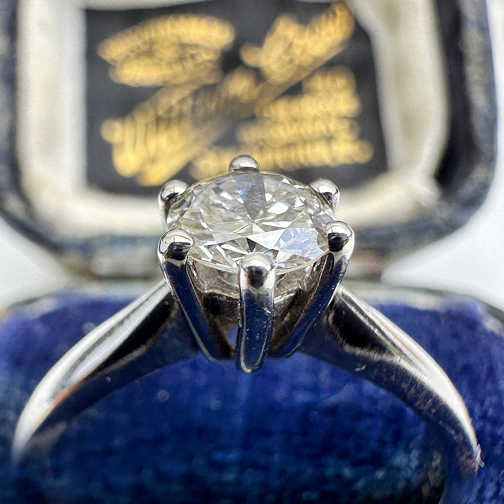 c1990's Diamond Solitaire Engagement Ring