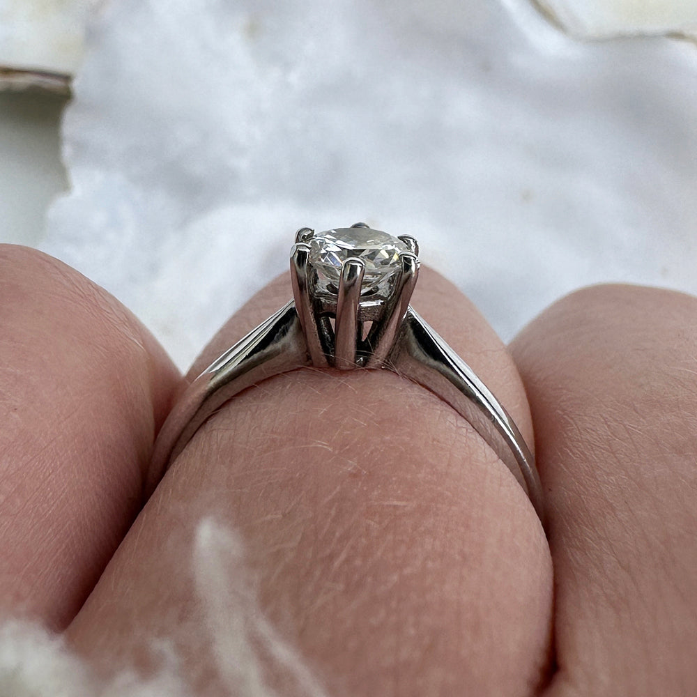 c1990's Diamond Solitaire Engagement Ring