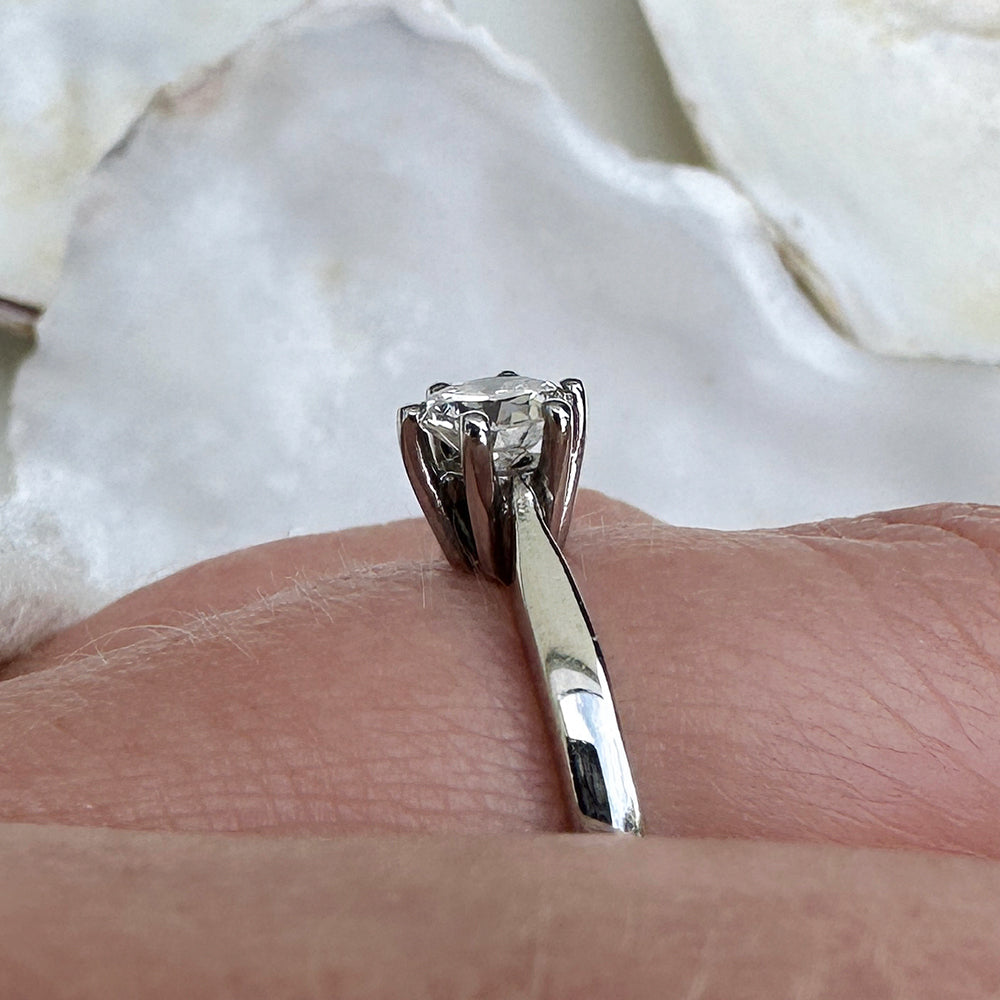 c1990's Diamond Solitaire Engagement Ring
