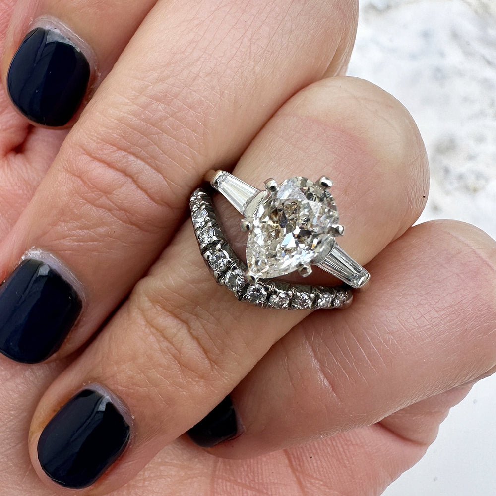 Vintage Diamond Wishbone Ring