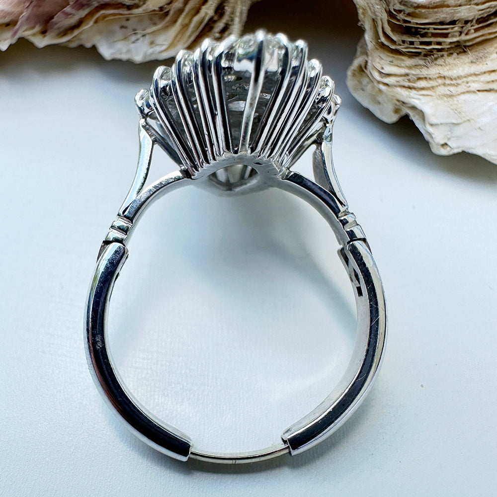 Vintage Diamond Cluster Ring