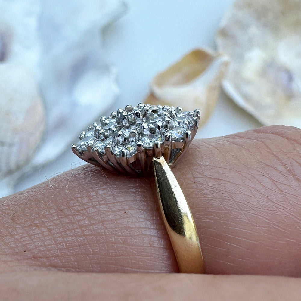 1988 Vintage Diamond Cluster Ring