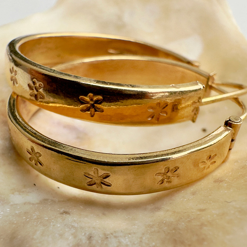 18ct Solid Gold Hoop Earrings