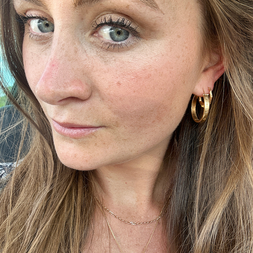 18ct Solid Gold Hoop Earrings