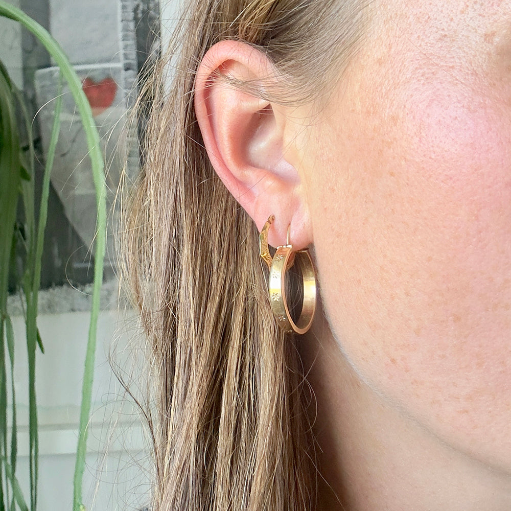 18ct Solid Gold Hoop Earrings