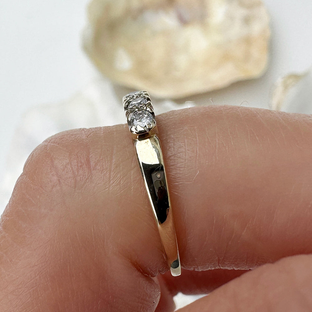 1988 Vintage Diamond Five Stone Ring