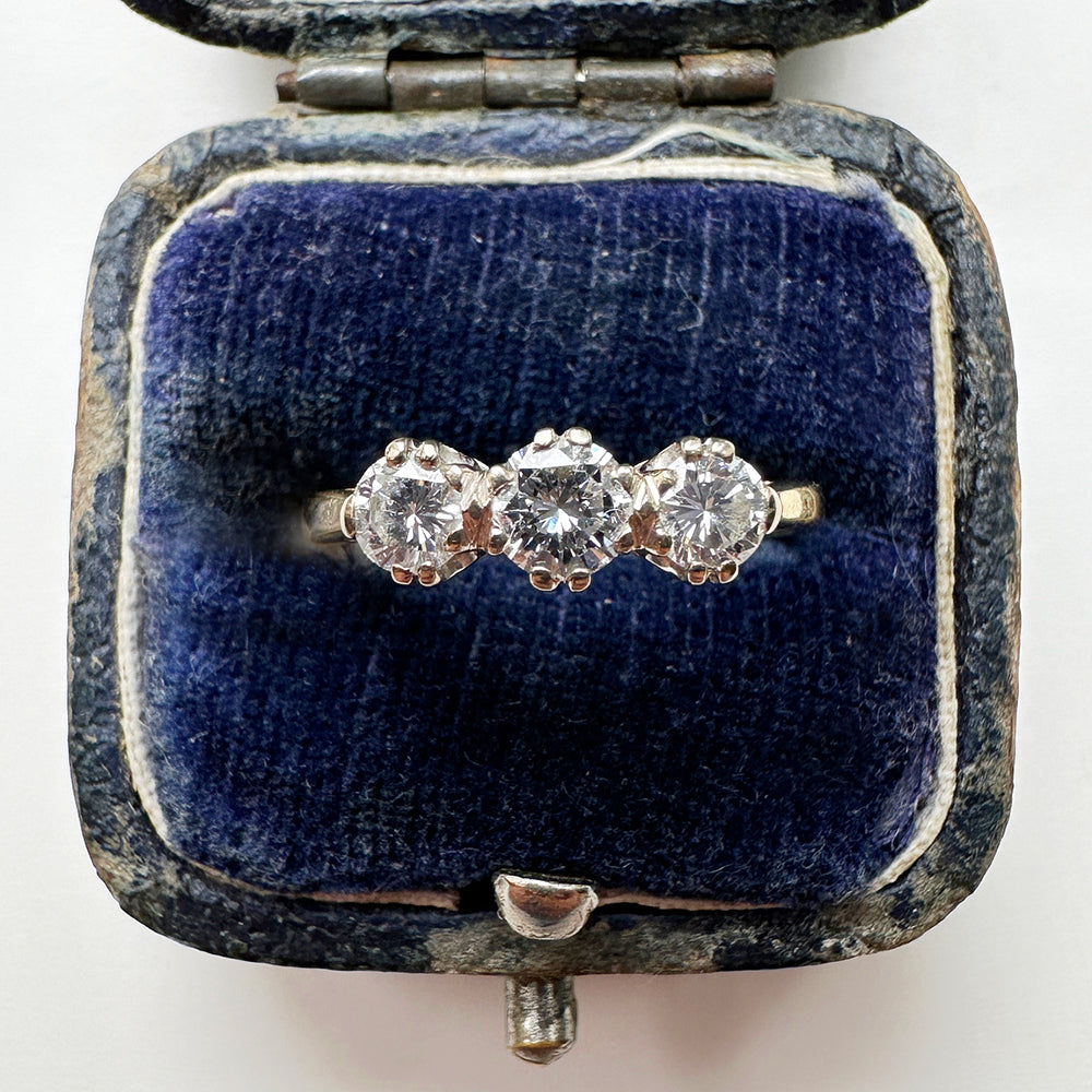 1998 Vintage Diamond Trilogy Ring