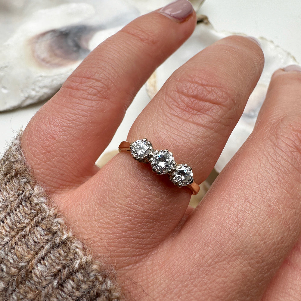 1998 Vintage Diamond Trilogy Ring