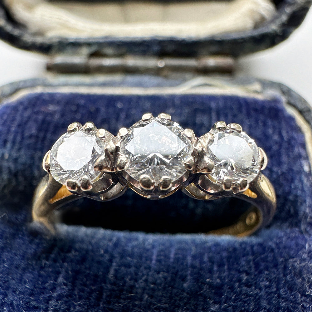 1998 Vintage Diamond Trilogy Ring