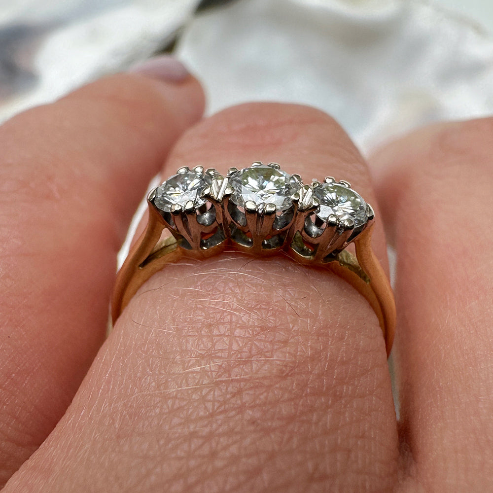 1998 Vintage Diamond Trilogy Ring
