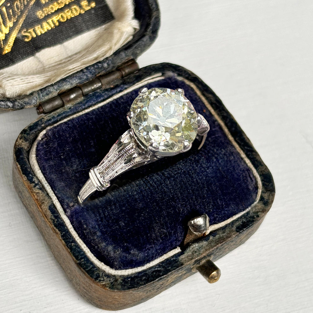 Vintage 1.52ct Diamond Solitaire Engagement Ring
