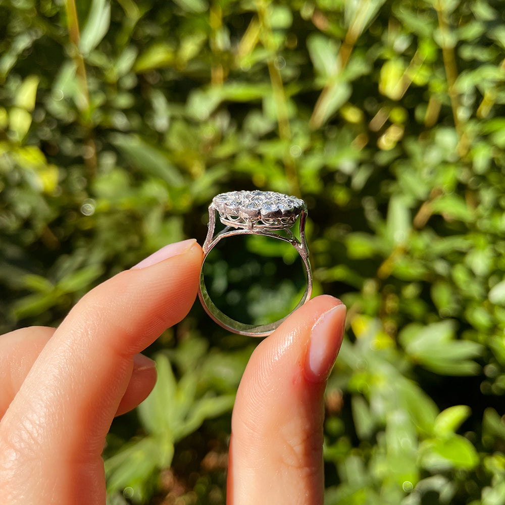 Antique 2.0ct Diamond Cluster Ring