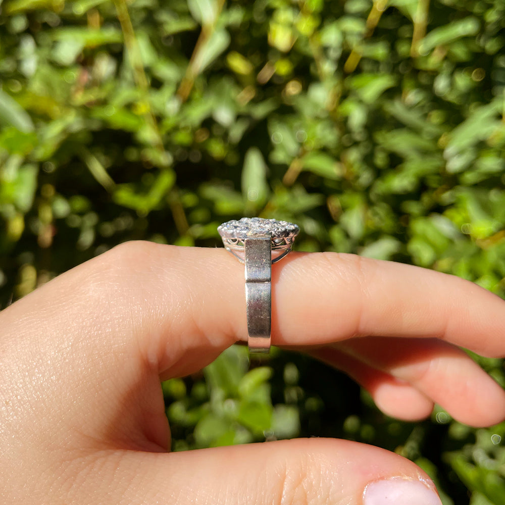 Antique 2.0ct Diamond Cluster Ring