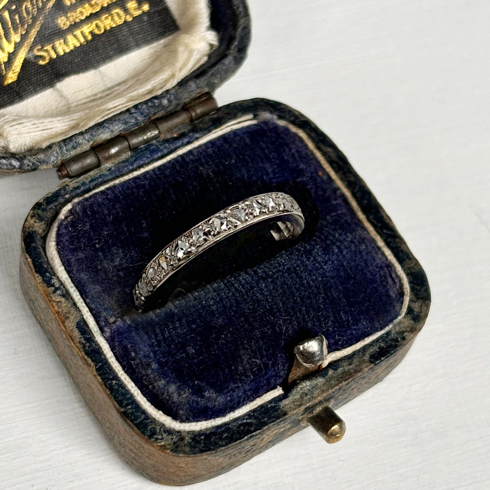 Victorian Rose Cut Diamond Full Eternity Band
