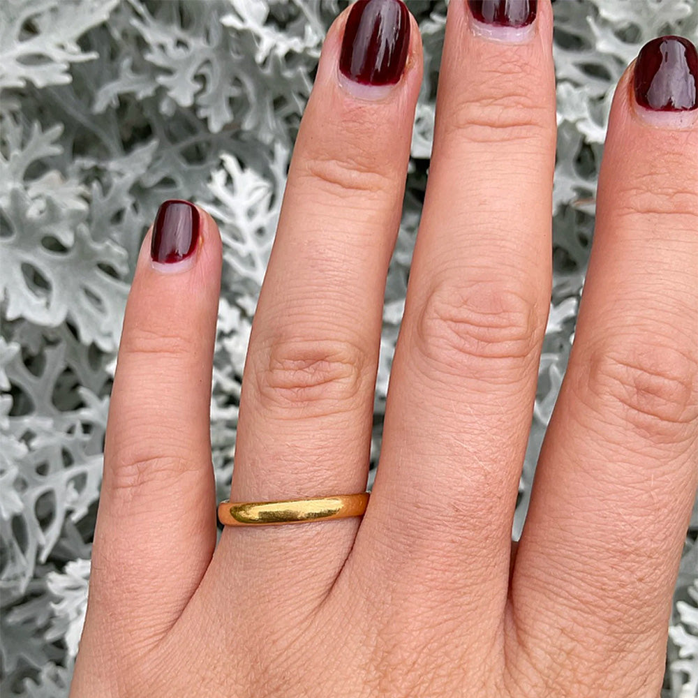 1897 Victorian Antique Gold Wedding Band