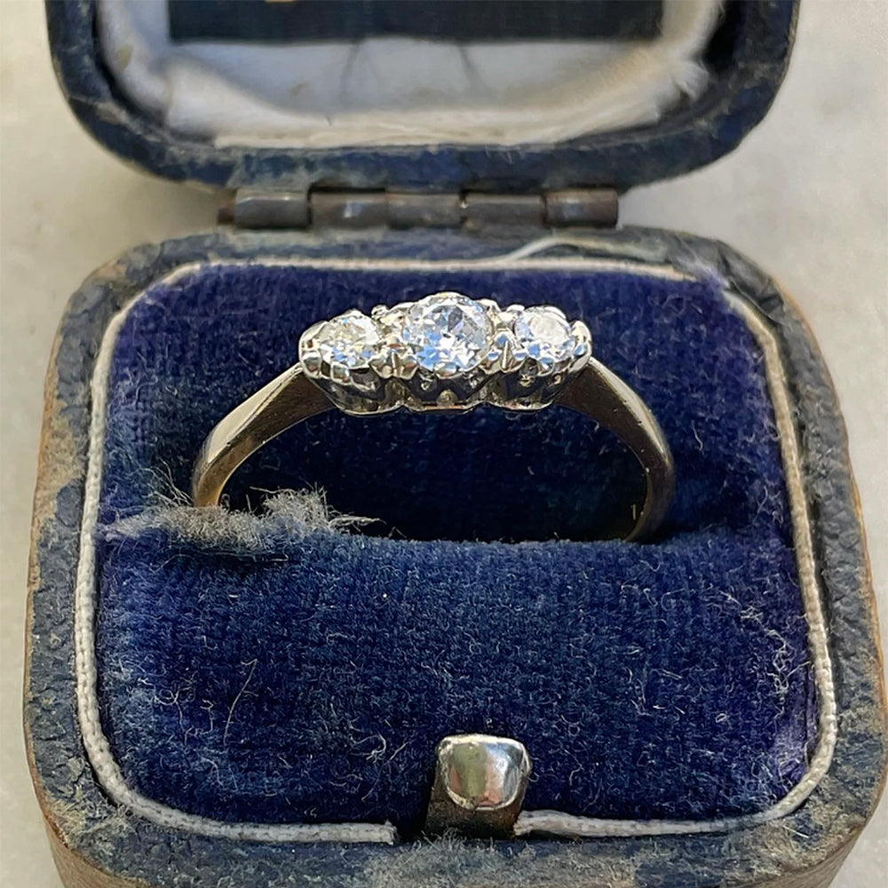 c1920’s Diamond Trilogy Ring