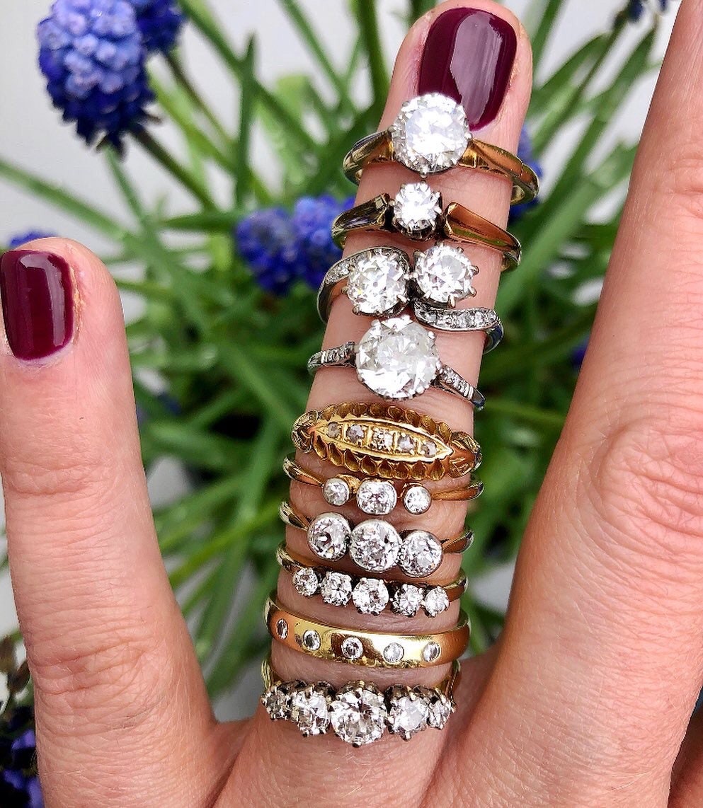 c1960’s Five Stone Diamond Eternity Ring