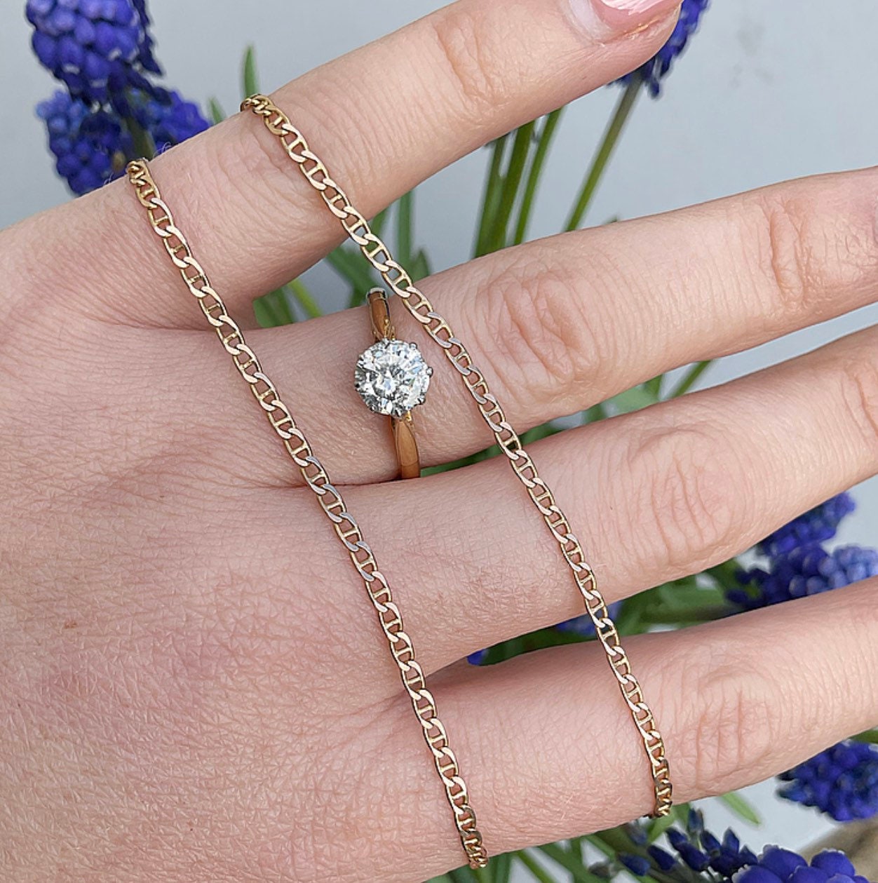 1983 Vintage Anchor Link Flat Curb Chain