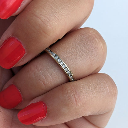 Vintage Full Diamond Eternity Ring