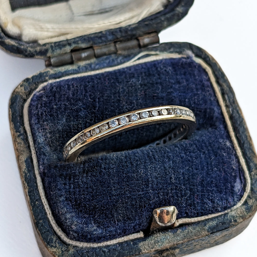 Vintage Full Diamond Eternity Ring