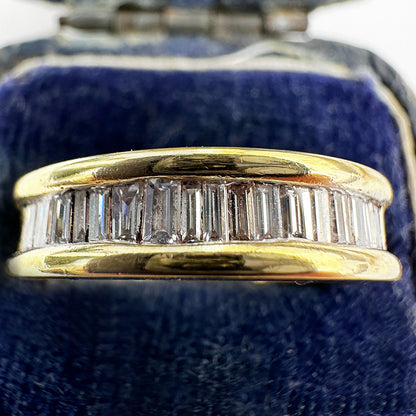 Vintage Baguette Cut Diamond Eternity Band