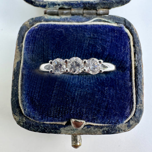 c1990’s Vintage Diamond Trilogy Ring