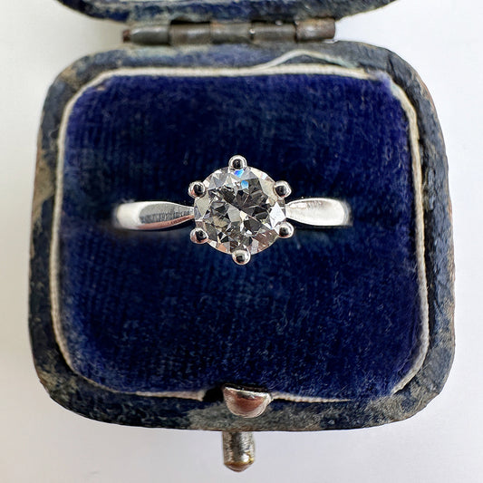 c1990's Diamond Solitaire Engagement Ring