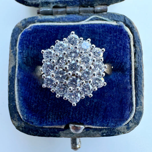 1988 Vintage Diamond Cluster Ring