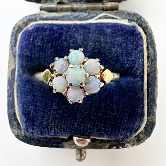 1976 Vintage Opal Daisy Cluster