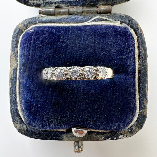 1988 Vintage Diamond Five Stone Ring
