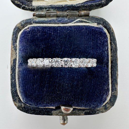 Vintage Diamond Half Eternity Band