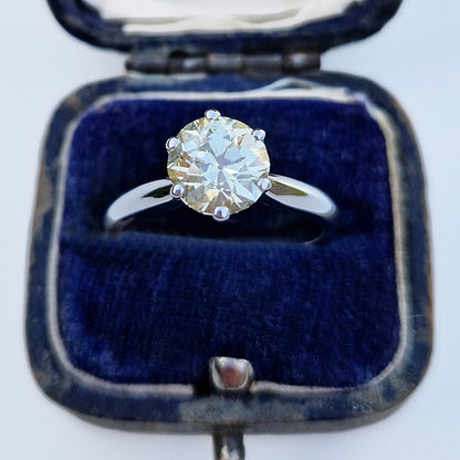 Vintage 1ct Diamond Solitaire Ring