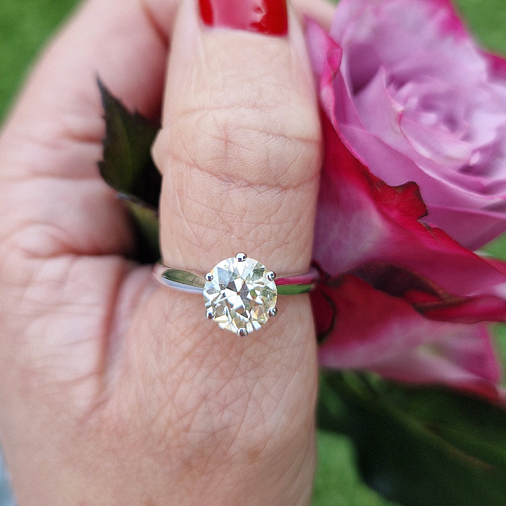 Vintage 1ct Diamond Solitaire Ring