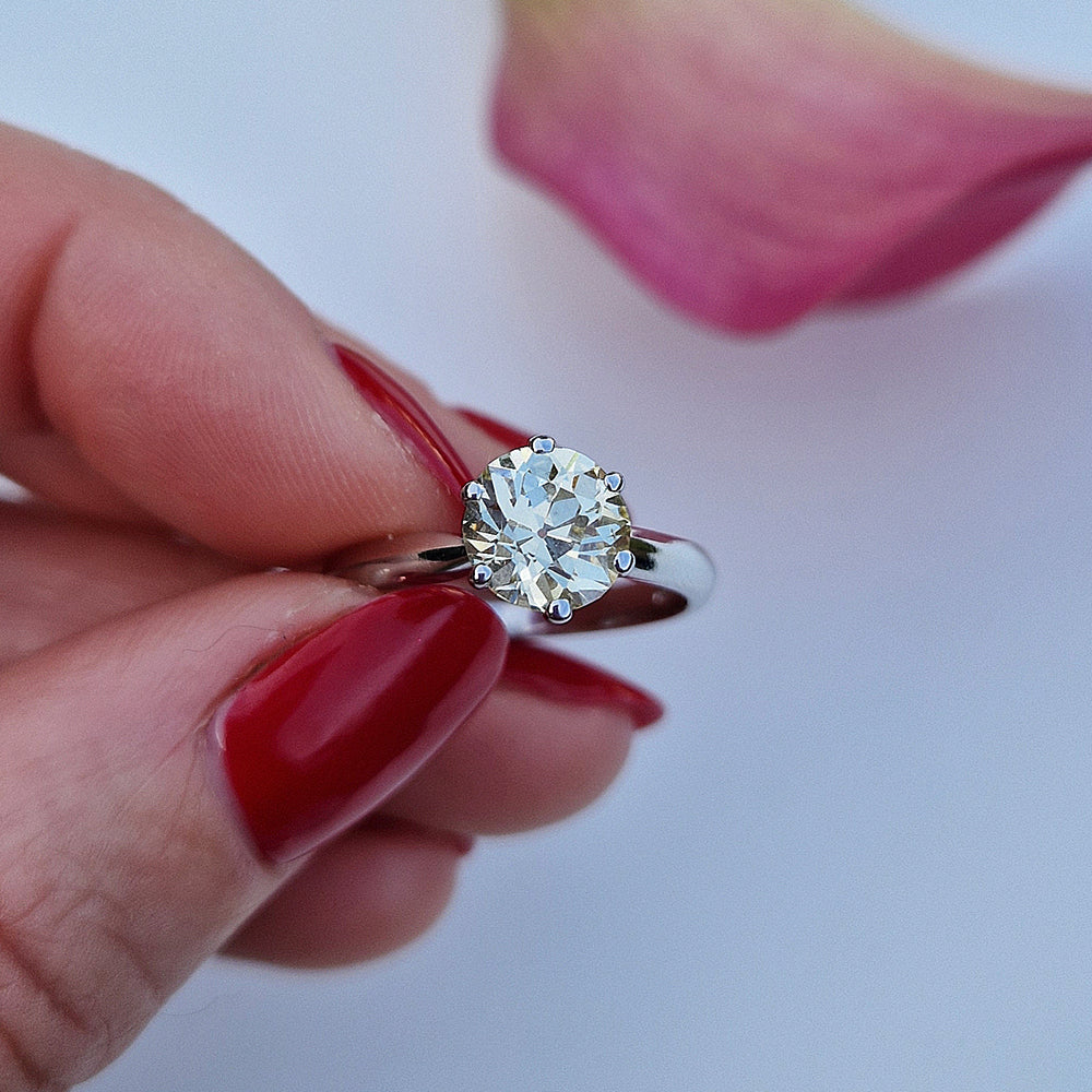 Vintage 1ct Diamond Solitaire Ring