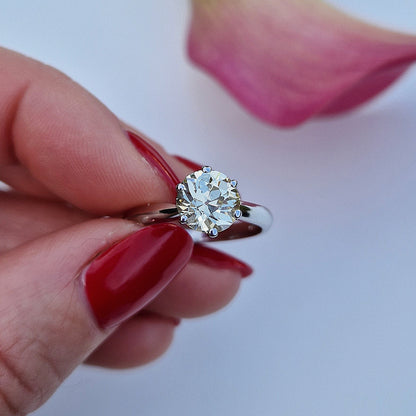 Vintage 1ct Diamond Solitaire Ring