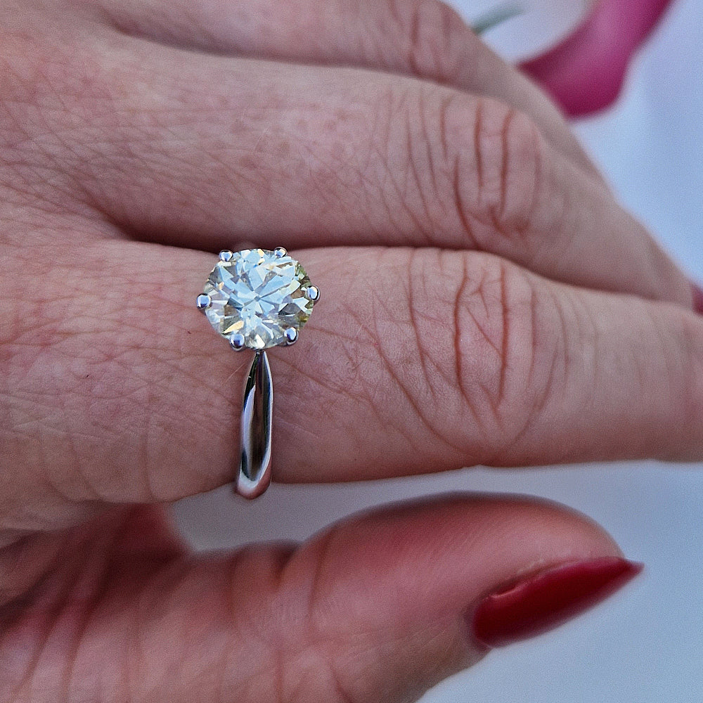 Vintage 1ct Diamond Solitaire Ring