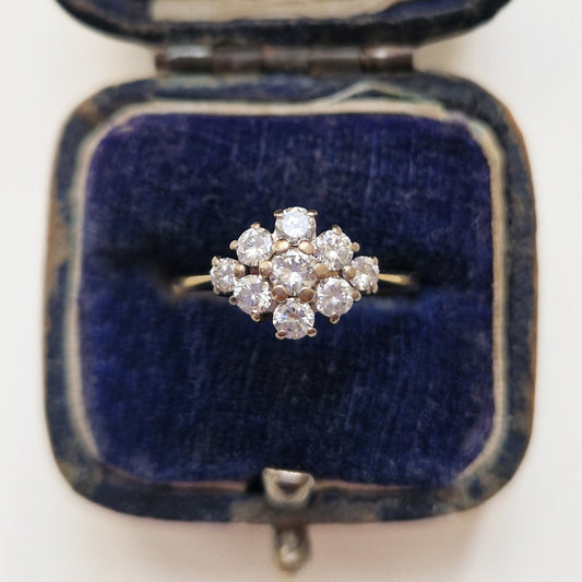 1999 Vintage Diamond Cluster Ring