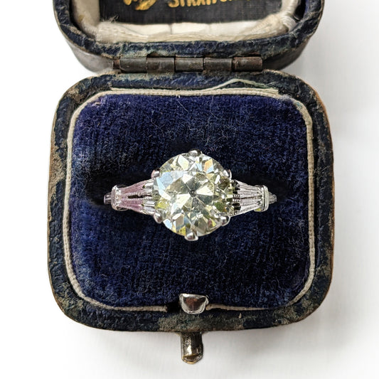 Vintage 1.52ct Diamond Solitaire Engagement Ring