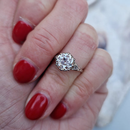 Vintage 1.76ct Diamond Solitaire Ring