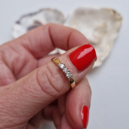 Vintage Diamond Trilogy Ring
