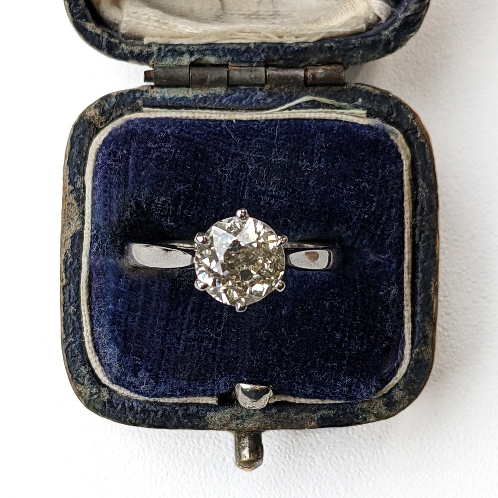 Vintage 1.95ct Diamond Solitaire Ring