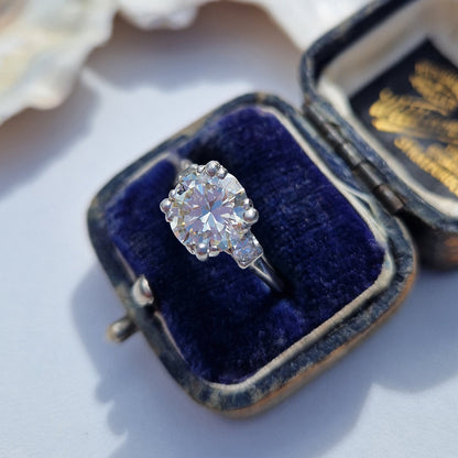 Vintage 2.06ct Diamond Solitaire Engagement Ring