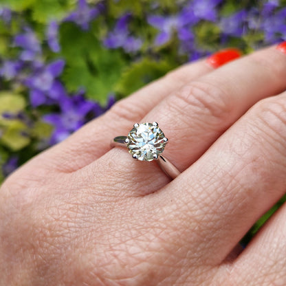 Vintage 1.03ct Diamond Solitaire Engagement Ring