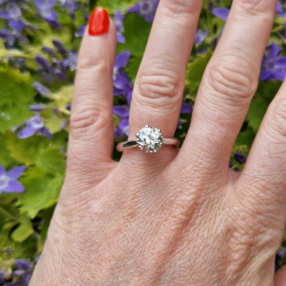 Vintage 1.03ct Diamond Solitaire Engagement Ring